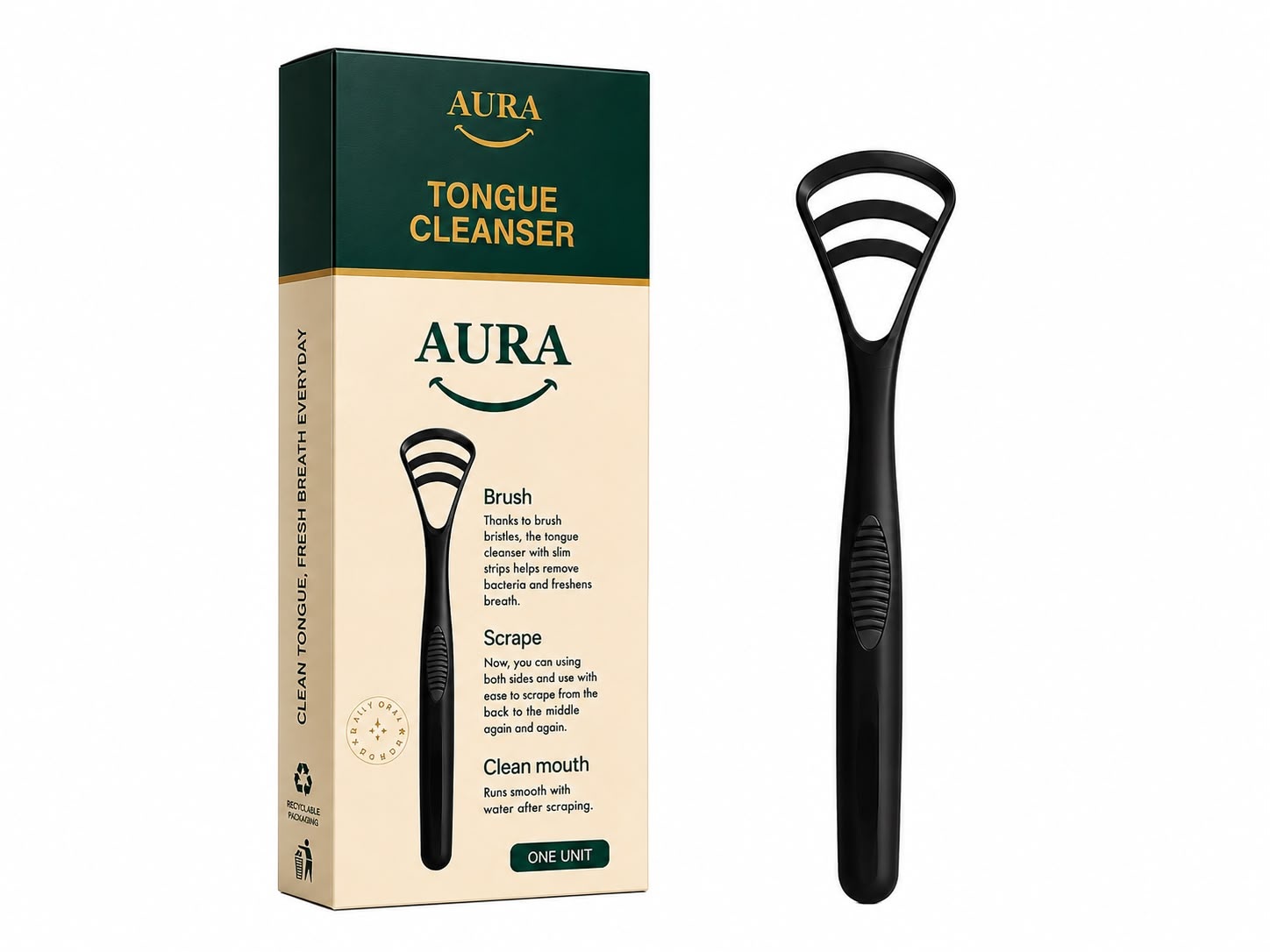 منظف اللسان AURA